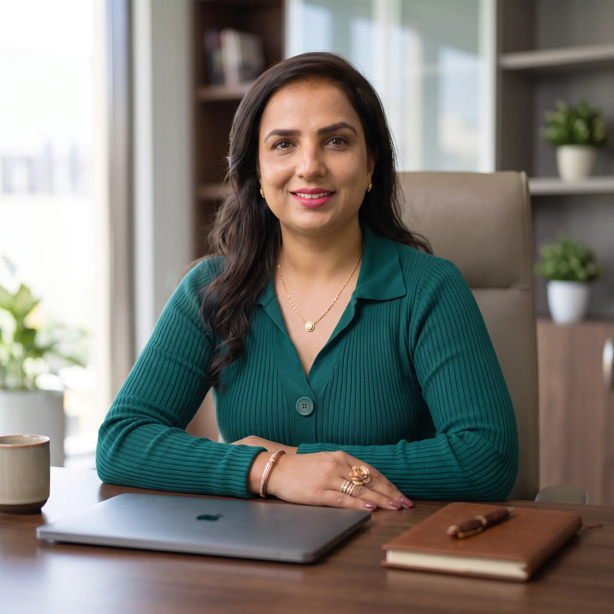 Shubha Javaria during a consultation